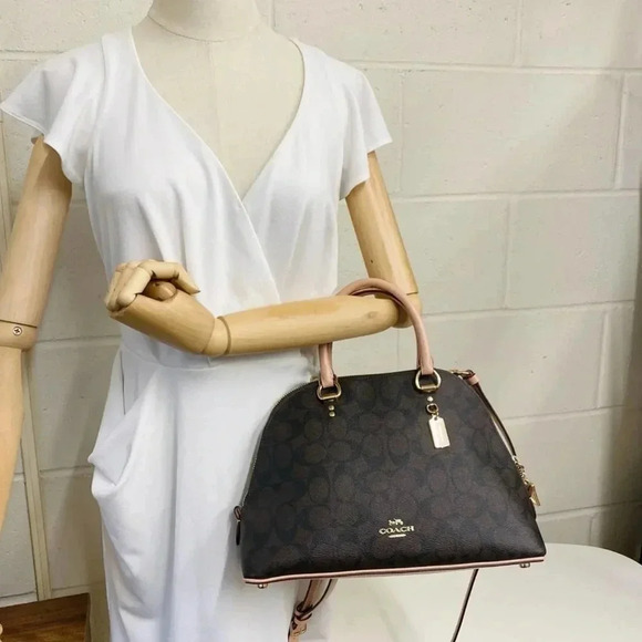 Coach Katy Satchel in Signature Canvas - Picture 6 of 6